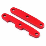Supports alu de tirants anodises rouge avant et arriere (2) #TRX6823R