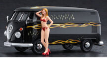 Maquette de combi VW Type 2 Van + figure 1/24