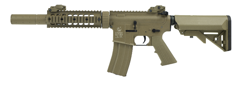 Réplique aeg longue Colt M4 Silent ops AEG Tan Full metal 1.2J /C4
