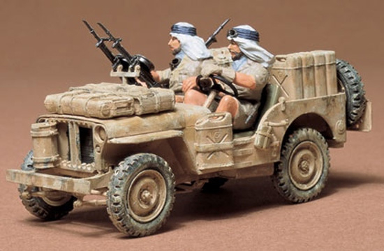 Maquette militaire de SAS Jeep Tamiya