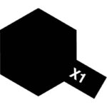TAMIYA 81501 PEINTURE ACRYLIQUE X-1 NOIR BRILLANT / BLACK 10ML #TAM-81501