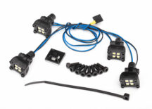 Traxxas TRX8086 Kit d'éclairage de porte-bagages d'expédition à LED pour #8111 Carrosserie