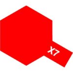 TAMIYA 81507 PEINTURE ACRYLIQUE X-7 ROUGE BRILLANT / RED 10ML #TAM81507