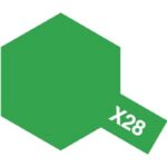 TAMIYA 81528 PEINTURE ACRYLIQUE X-28 VERT PRÉ / GREEN PARK 10ML