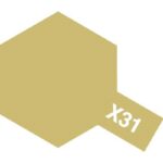 TAMIYA 81531 PEINTURE ACRYLIQUE X-31 TITANIUM OR BRILLANT / TITANIUM GOLD 10ML
