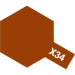 TAMIYA 81534 PEINTURE ACRYLIQUE X-34 BRUN MÉTAL / METTALIC BROWN 10ML