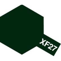 TAMIYA 81727 PEINTURE ACRYLIQUE XF-27 VERT NOIR MAT / BLACK GREEN 10ML