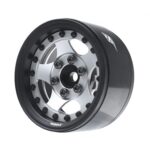 ProBuild™ 1.9" SV5 Adjustable Offset Aluminum Beadlock Wheels (2) Matte Black/Flat Silver