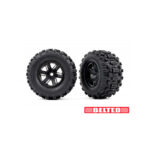 2 Pneus gainés et jantes Sledgehammer Belted pour Traxxas XMaxx / XRT 7871