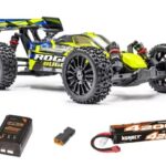 HobbyTech Rogue Buggy Brushless 4x4 1/8 RTR + Lipo/Chargeur JAUNE