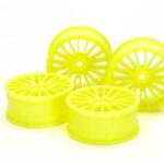 Tamiya Jantes 24mm 18 Branches Jaune (x4) 54852 #TAM54852