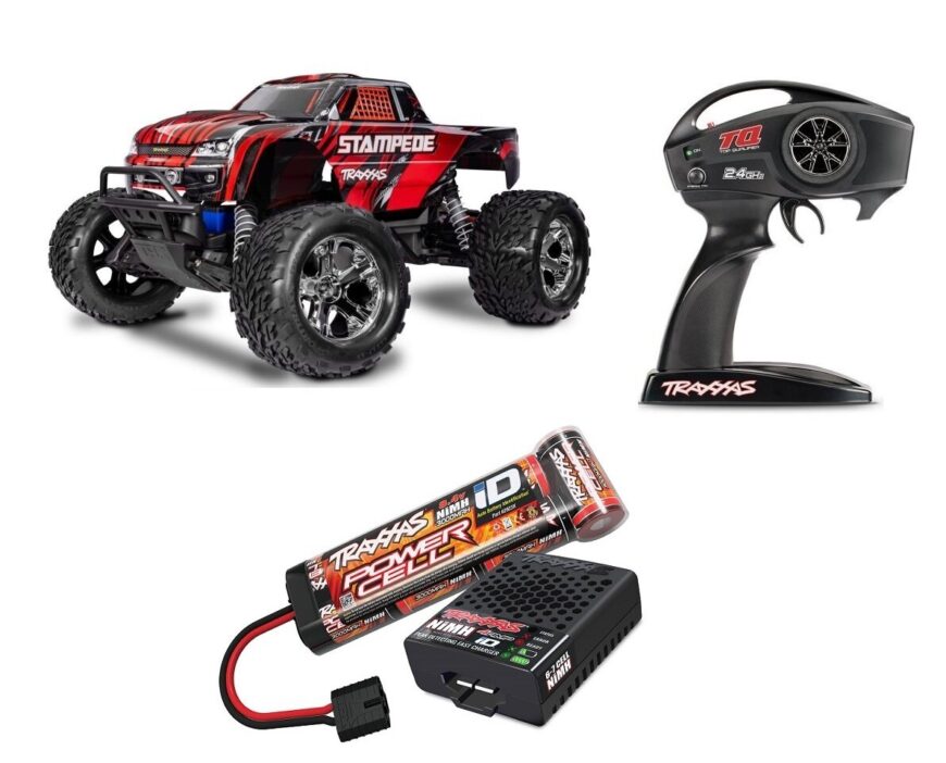 Traxxas Stampede 2WD EHD 1/10 Monster Truck TQ USB - RTR TRX36254-8-RED