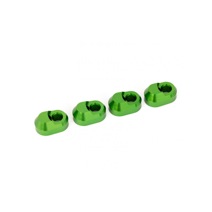 4 Supports de Triangle Alu anodisés vert - Traxxas 7743-GRN #TRX7743