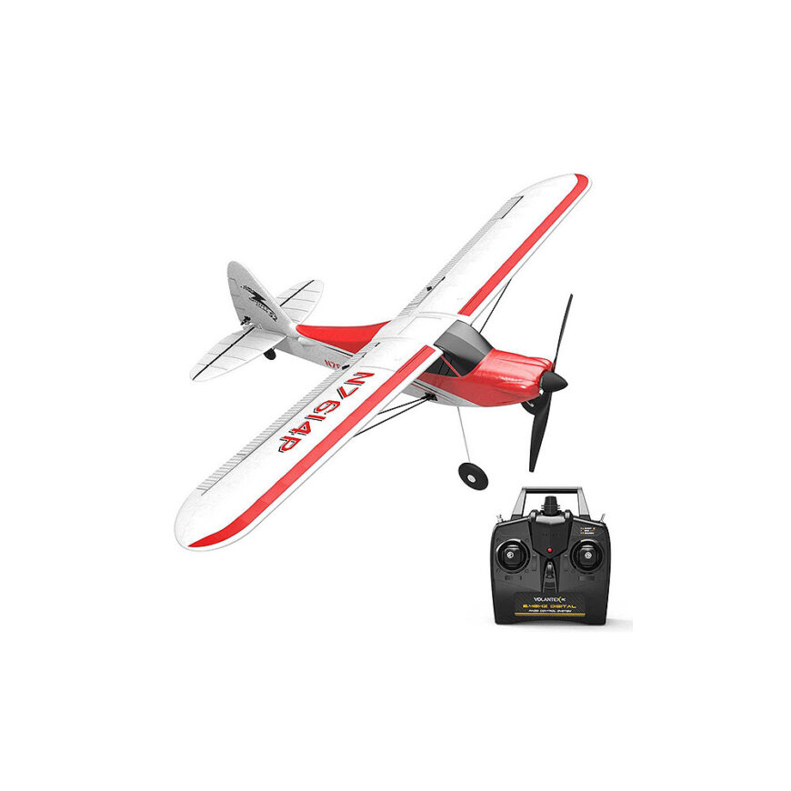 Avion de début télécommandé V761-4 Volantex SPORT CUB 500 4CH avec stabilisateur de vol