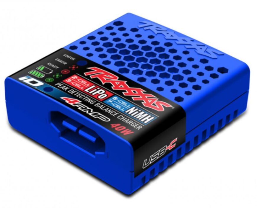 Traxxas USB-C Multi-chem 40W NiMH/LiPo Charger - ID Connector TRX2985