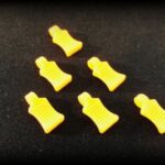 Absima 2440055 - Rubber Pin Grip - neon orange - 6 Pcs