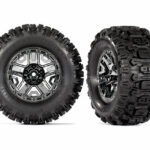 Traxxas #TRX9072 Pneus sur jantes noir-chrome 2.8 Sledgehammer+inserts ( (2 pcs)