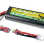 Absima Batterie Lipo 7.4V 4200mAh 25C Dean + Adaptateur Tamiya 4130015