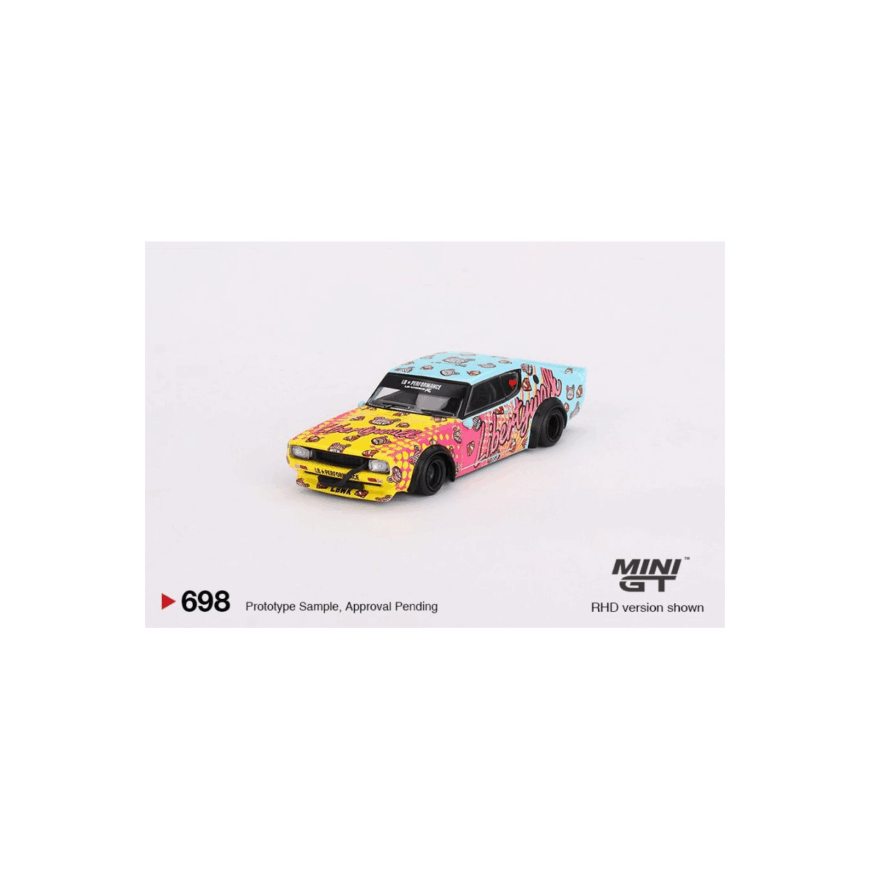 Mini gt 698 miniature nissan skyline kenmeri liberty walk lbwk kuma 1/64