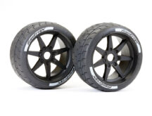 FASTRAX SUPAFORZA WIDE REAR 52° TYRES/BLACK 17MM HEX WHEELS