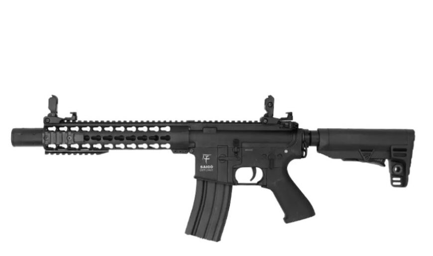 SAIGO DEFENSE Réplique M4 KENJI long Noir SAIGO AEG SGM4001B – Image 2