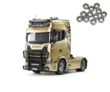 Tamiya 56379KU Scania 770 S 4x2 Truck kit, 1:14 roulements à billes inclus