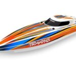 Traxxas 106064-4-ORNG DISRUPTOR 26 pouces coque en V BL bateau auto-redressable, orange