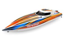 Traxxas 106064-4-ORNG DISRUPTOR 26 pouces coque en V BL bateau auto-redressable, orange