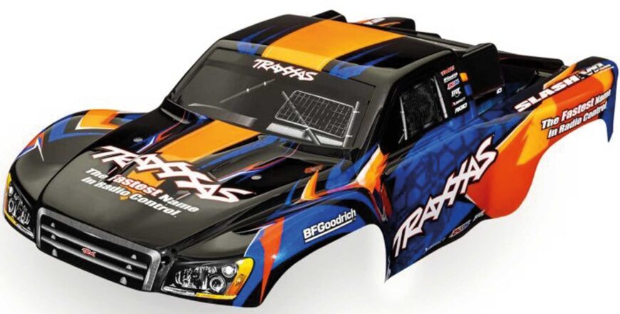 TRAXXAS Carrosserie Slash 2WD/4WD Orange/Bleu