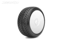Pneus Jetko Buggy JK1009CSSRW 1:8 J One Composite S.Soft(2) jantes evo blanches
