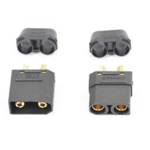 XT-90 Connector (Male/Female) Noir - Etronix