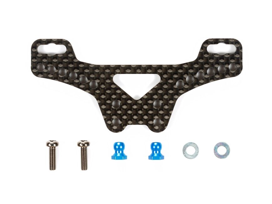 SUPPORT D'AMORTISSEUR LONG EN CARBONE XV-01 (ARRIÈRE) TAMIYA 54582
