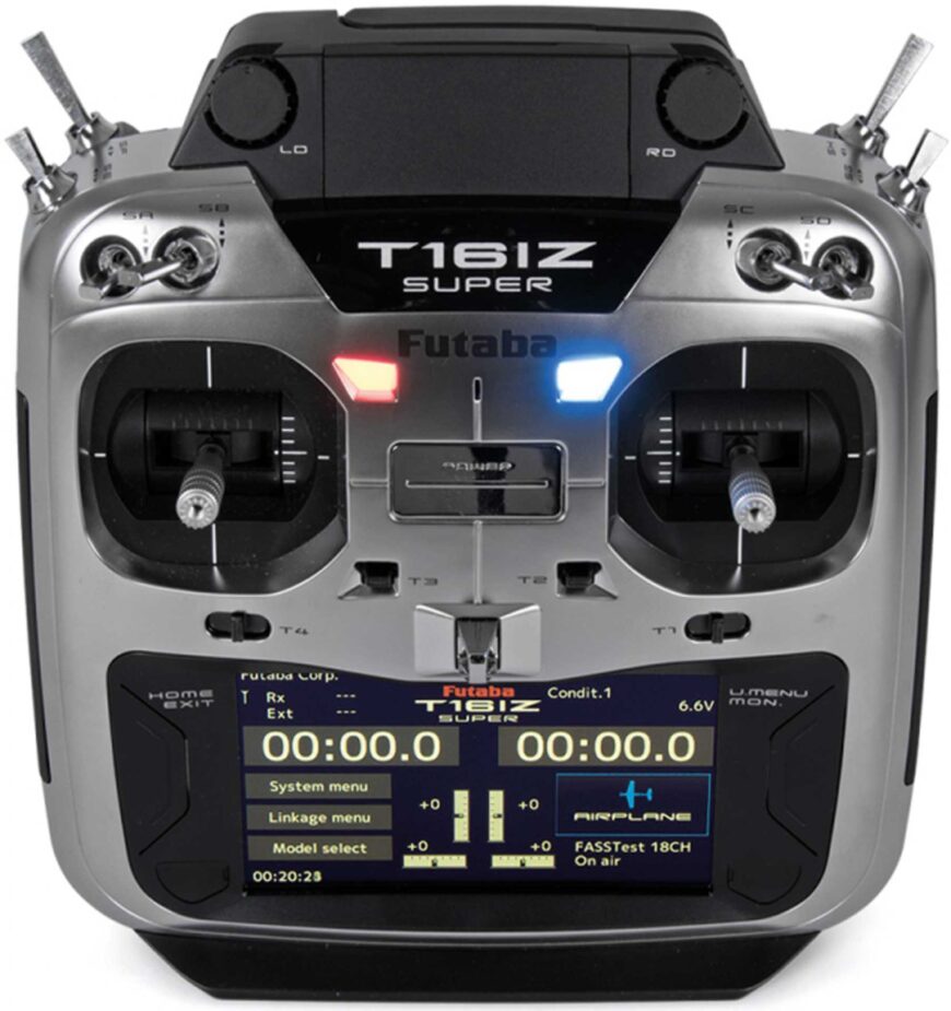 FUTABA T16IZ SUPER Mode-2 Émetteur avec batterie uniquement FASSTest, T-FHSS, S-FHSS