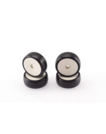 Pneus Touring 1/10 Elec Asphalte 36 Shore collés (4) - HOT RACE
