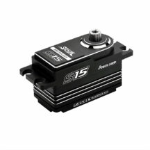 Power HD S15-SILVER Low Profile HV Servo Digital Brushless CNC Boîtier Titian 16,5KG - 0,05sec à 8,4