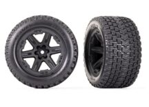 2 Roues et jantes 2.8 collées RXT GRAVIX noir - Traxxas 6764