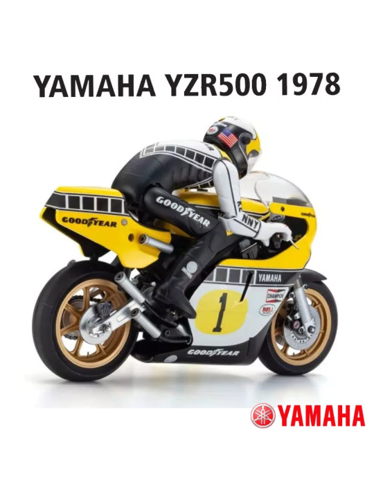 Motos électriques radiocommandées à l'échelle 1:8, série Hanging On Racer, YAMAHA YZR500 1978, kit 34936T1 – Image 3