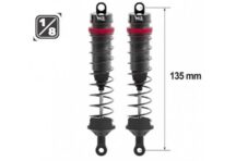 2 Amortisseurs 135mm Big Bore 16mm + Kit ressorts (H/M/S) - HOBBYTECH HTR-508135 - 1/8