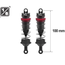 Amortisseurs 100 mm 1/8e BIG BORE 16MM HTR-508100
