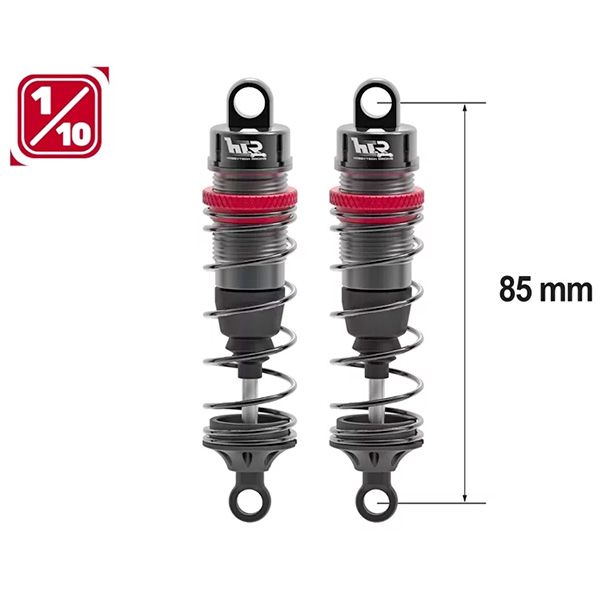 Tiges amortisseur HTR 1/10 - 47,5 mm (HTR-510085)