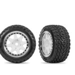 ROUES MONTEES COLLEES ARRIERES BLANCHES CHROMEES (2) – MINI RALLY