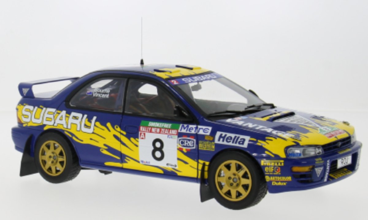 Subaru Impreza 555, No.8, Rallye WM, Rallye Neuseeland, P.Bourne/G.Vincent, 1997
