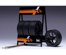 Présentoir à roues ixosport pour Audi RS3 à deux essieux et quatre roues, noir, échelle 1:18, SET029W