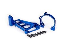 Traxxas 10261-BLUE Support moteur en aluminium bleu pour TRX3461 Maxx