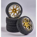 1:10 Ensemble de roues Y-Design2 (4) or/chrome 500900163