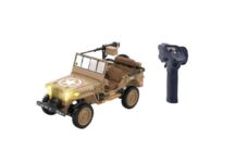 Voiture électrique radiocommandée Jeep Willys jaune sable RC 1:14 RTR avec boite à vitesses Z86400