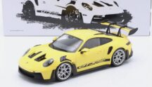 Porsche 911 992 GT3 RS Coupé 2023 Jantes argentées Minichamps Jaune Noir 1/18 153062243