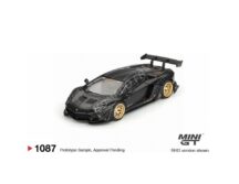 Miniature Lamborghini aventador lb-works 2025 noir "black matte" (lhd)
