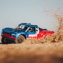ARRMA 1/8 MOJAVE 4S 4X4 RTR Brushless Desert Truck, Blue/Red ARA4404T2