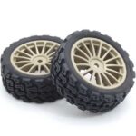 Pneus Rallye 1:10 Kyosho Fazer FZ02-R Montes-Colles Rally Tires (2) FATH708GM